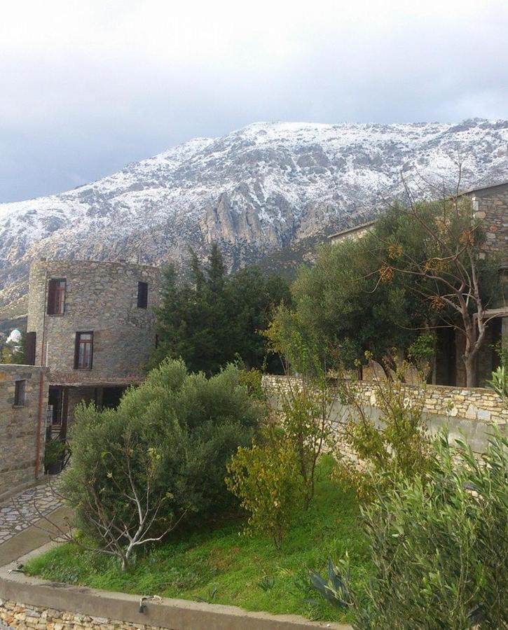 Pyrgos Traditional Village Agios Kirykos  Bagian luar foto