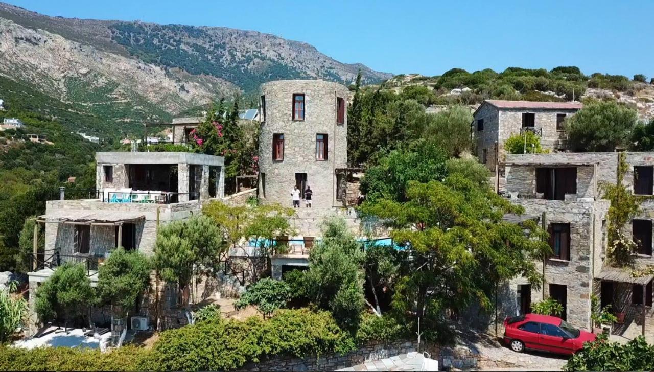 Pyrgos Traditional Village Agios Kirykos  Bagian luar foto
