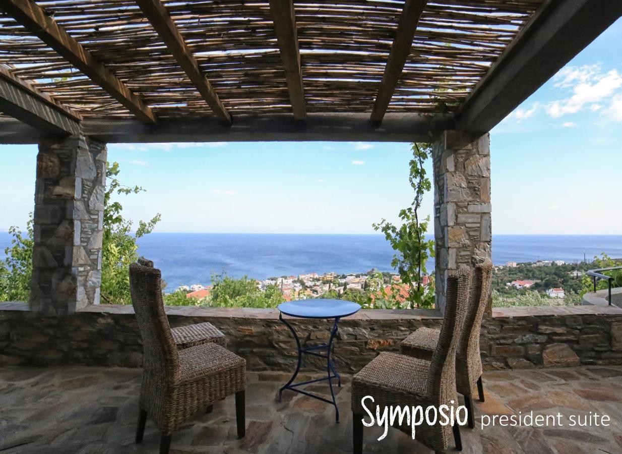 Pyrgos Traditional Village Agios Kirykos  Bagian luar foto