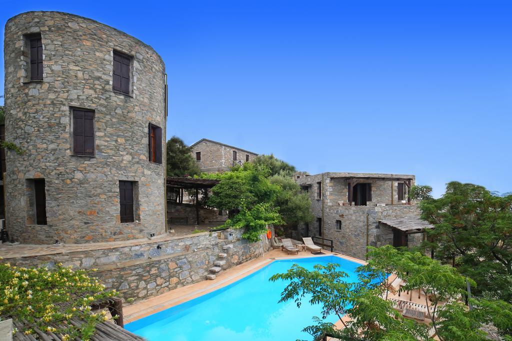 Pyrgos Traditional Village Agios Kirykos  Bagian luar foto